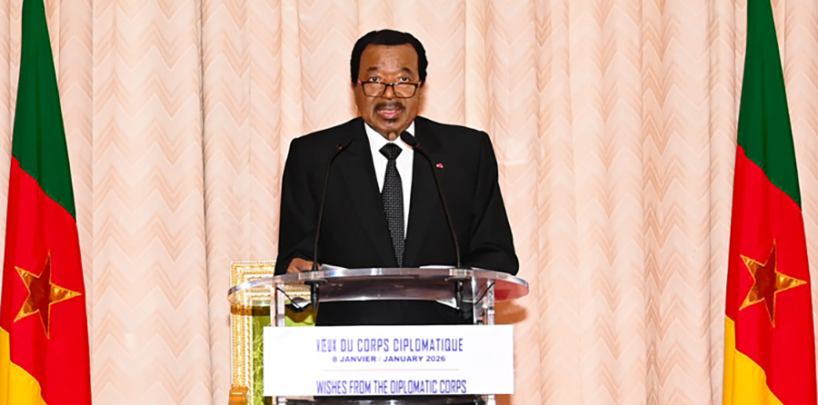 Le président Paul Biya lors de la cérémonie de présentation des voeux