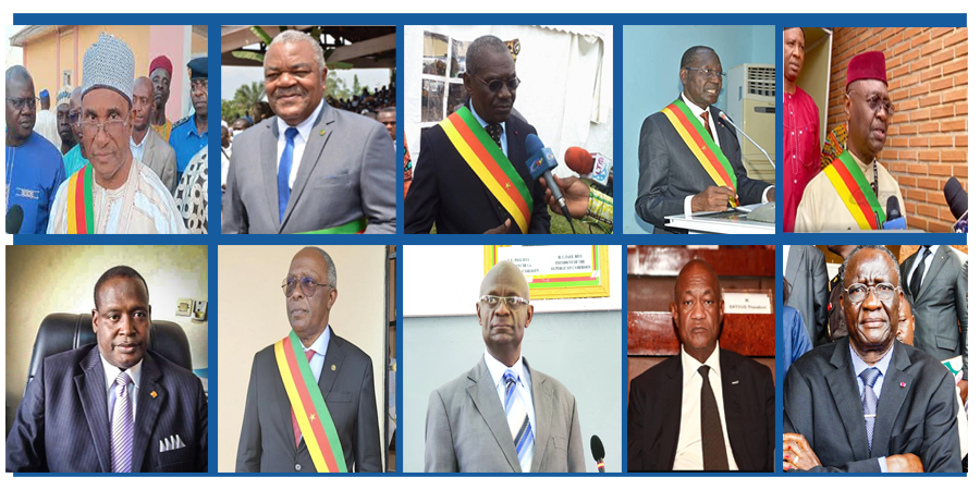 Mosaïque images présidents des conseil régionaux